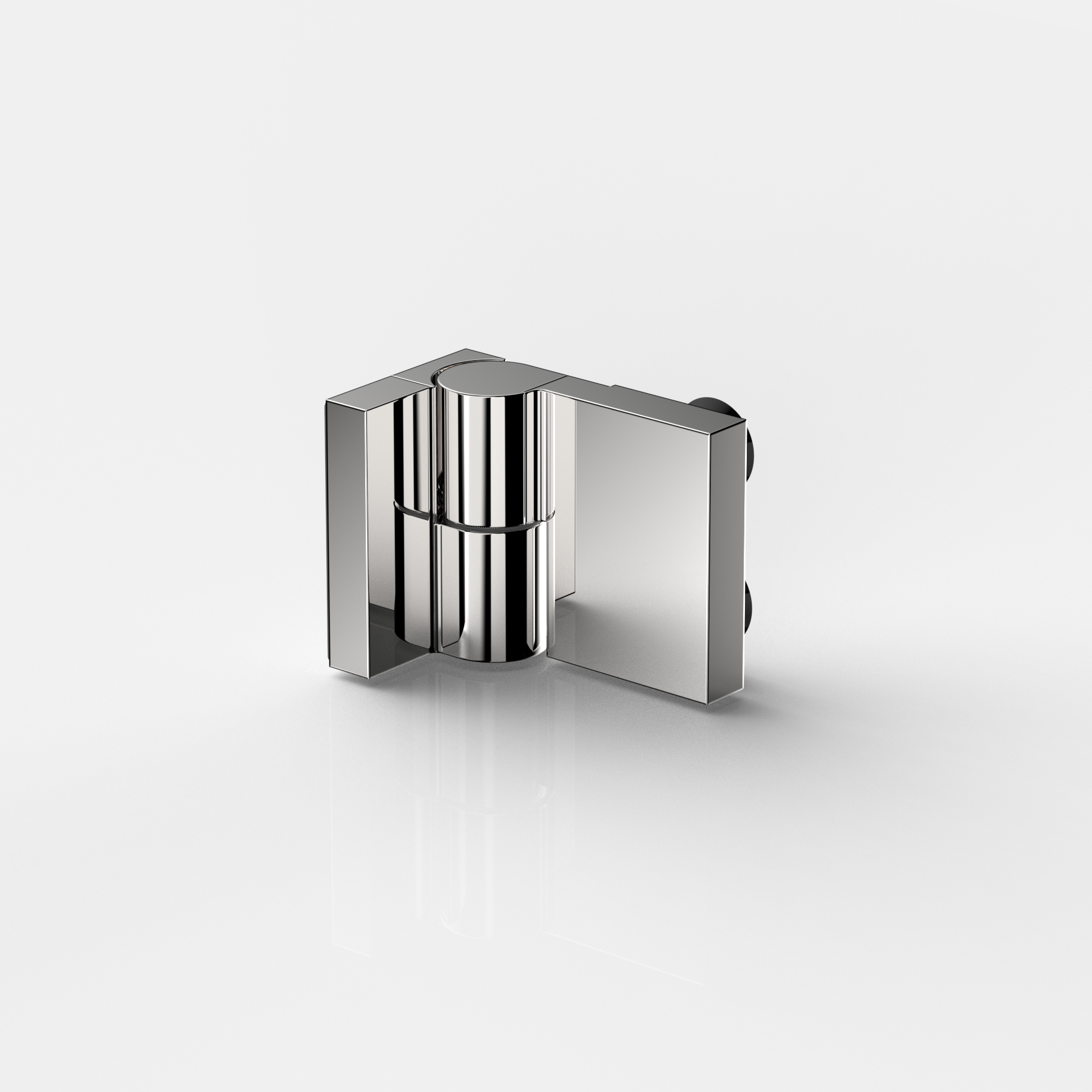 Anslagsgångjärn, glas‑vägg 90°