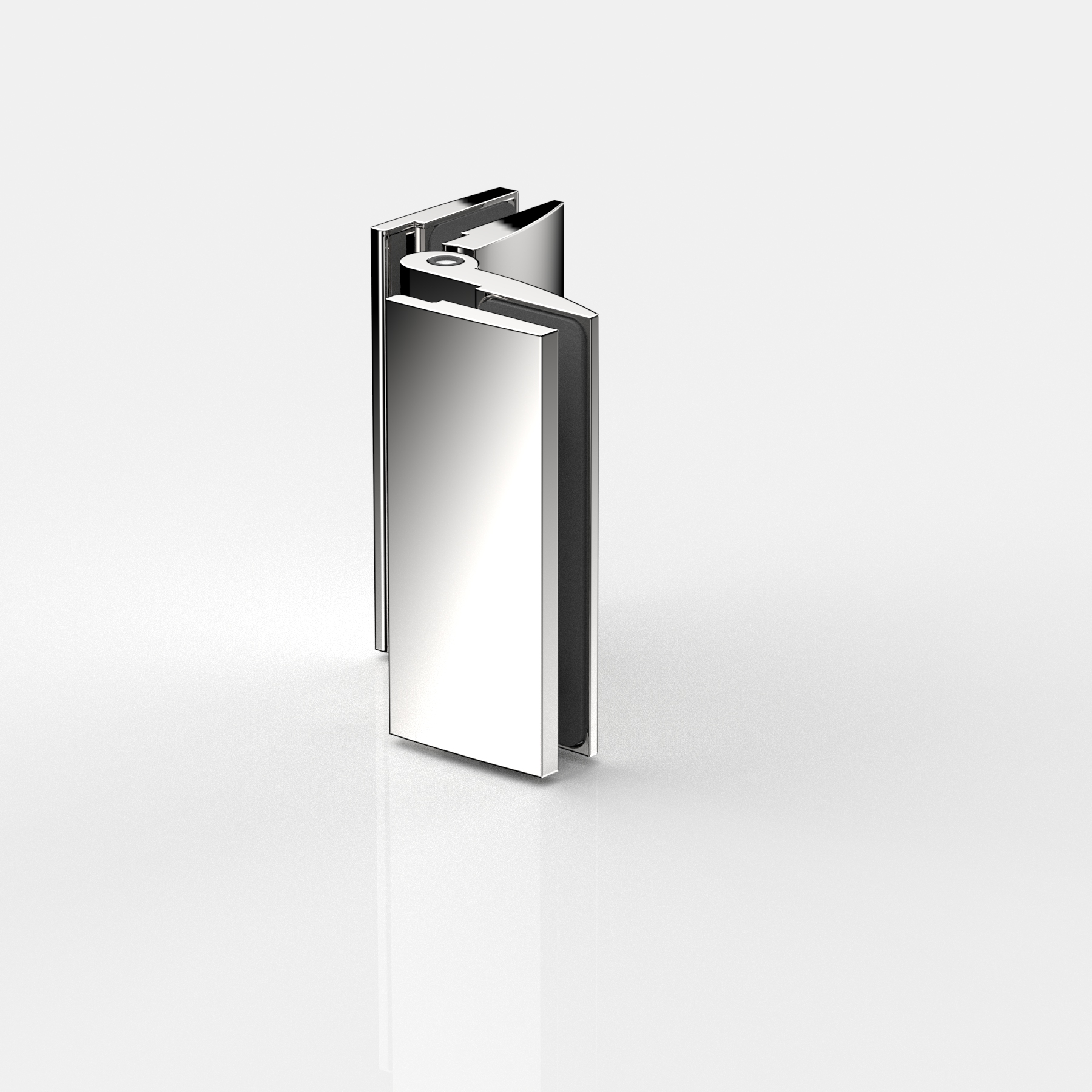 Anslagsgångjärn glas‑glas 90°