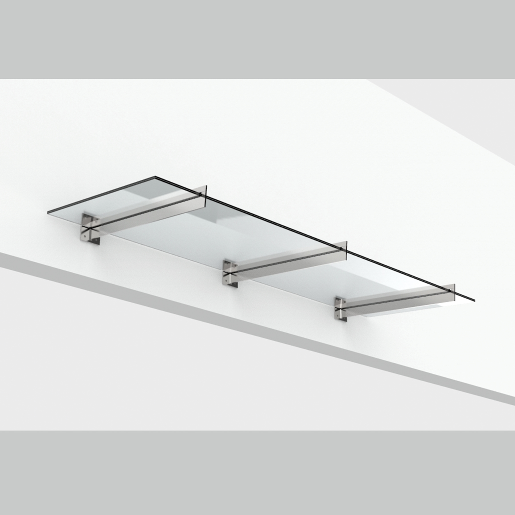 Skärmtakssystem s‑05, 3 svärdsstag, 17,52 mm glas