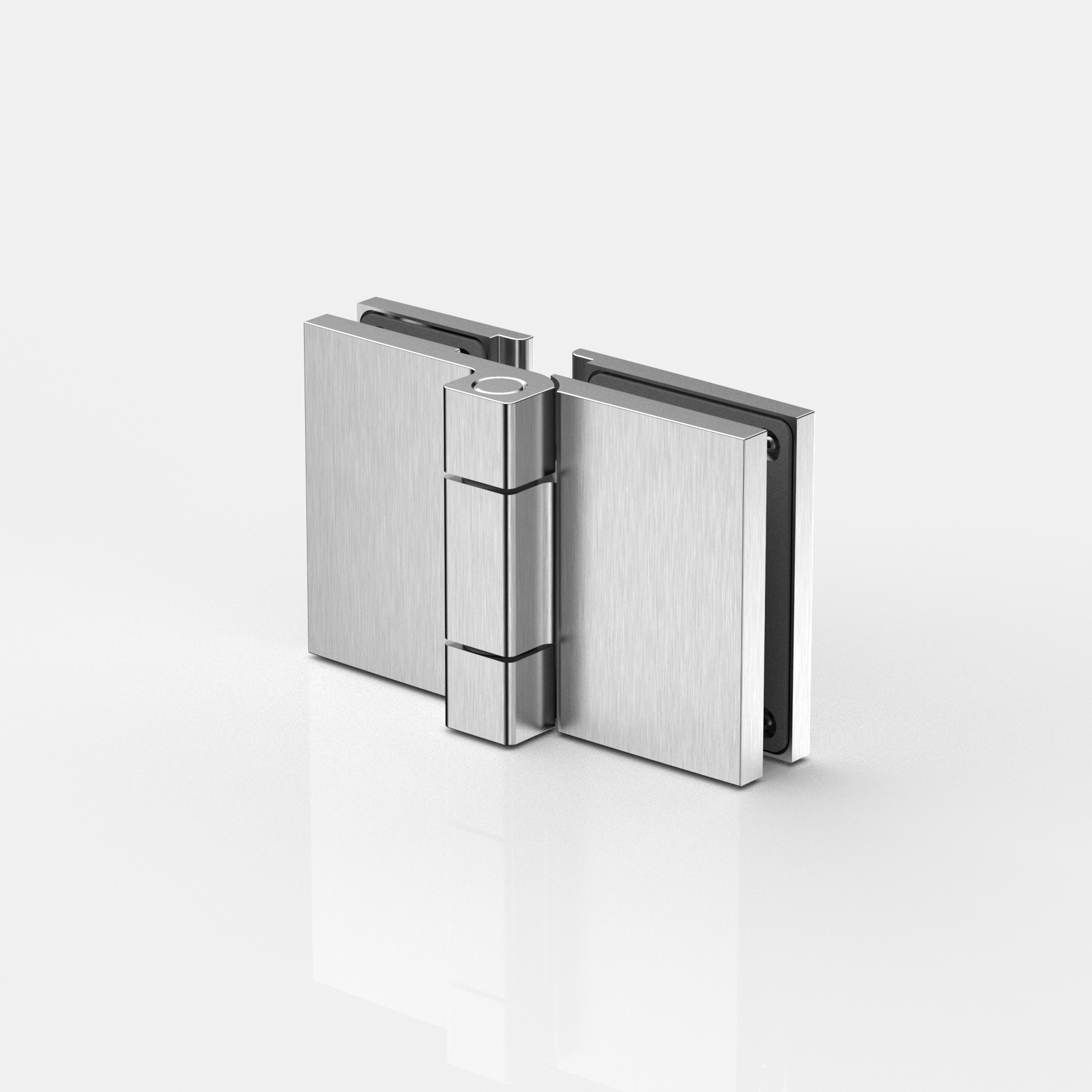 Anslagsgångjärn Glas-Glas 180°