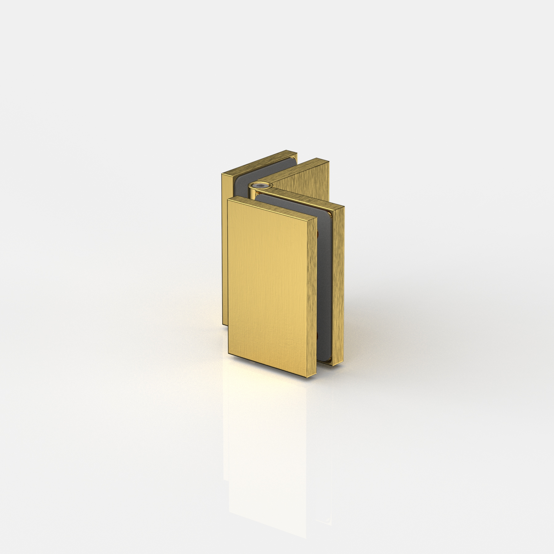 Fasta vinkelbeslag glas‑glas 80°–180°