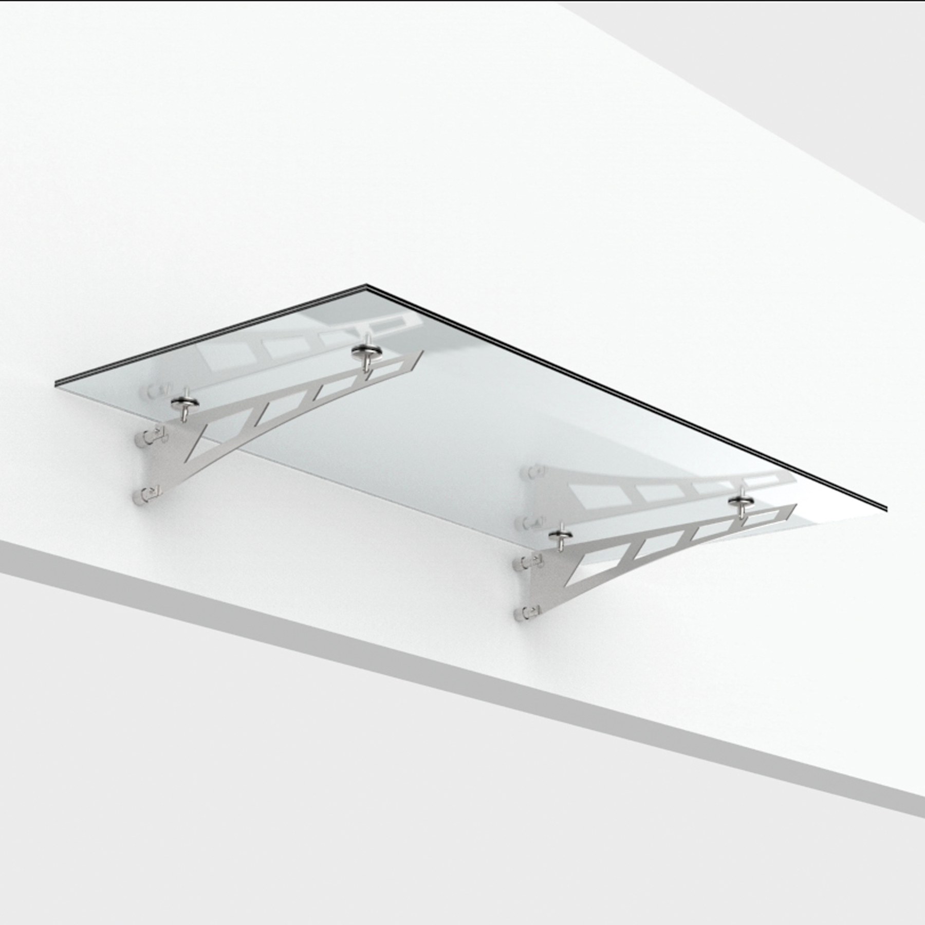 Skärmtakssystem s‑01, 2 svärdsstag, 17,52 mm glas