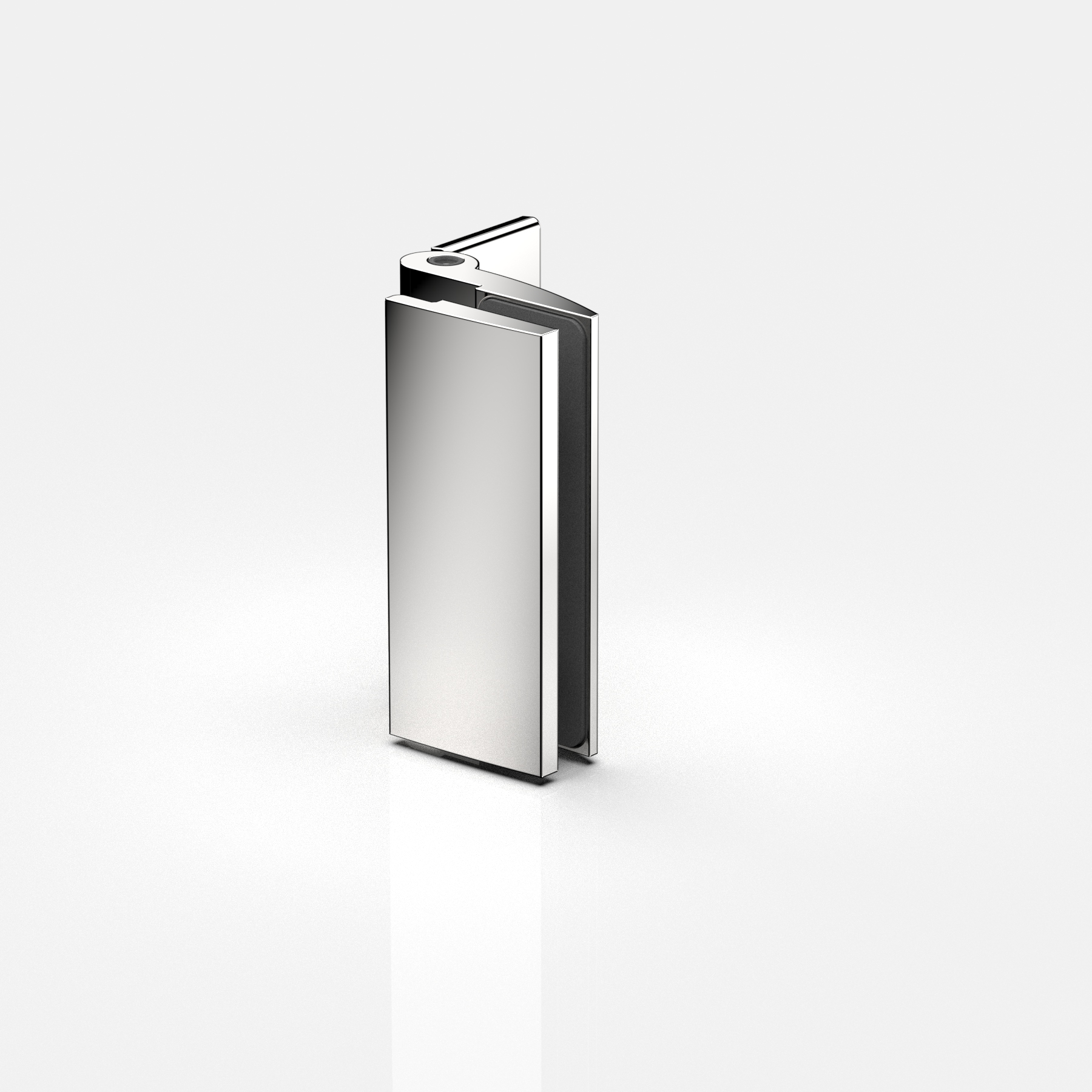 Anslagsgångjärn glas‑vägg 90°